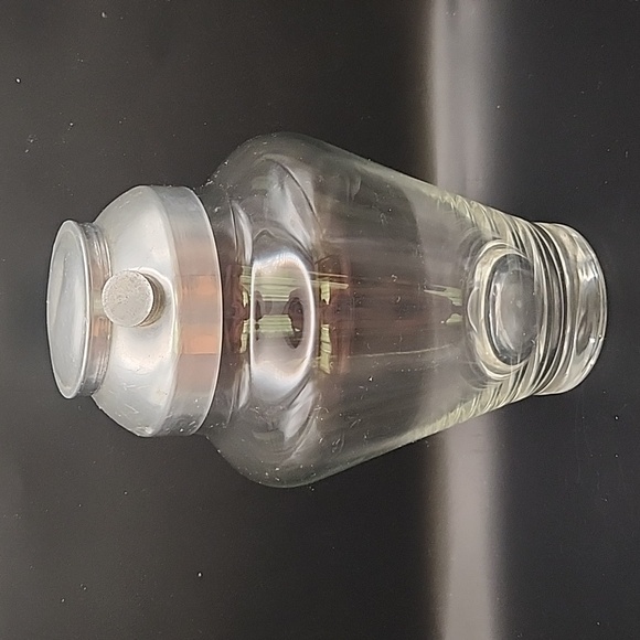 Vintage Art Deco Handblown Heavy Glass Cocktail Shaker 9" - Picture 2 of 13